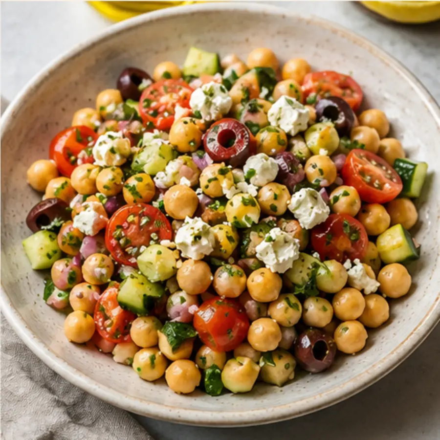 Photograph of Mediterranean Chickpea Salad